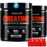 vidabotan Sugar Free Creatine Monohydrate Gummies 5g for Men & Women, Creatine chewable Gummies Blend with Taurine, Vitamin B6&B12 for Muscle Strength, Energy Boost, Mixed Berries, Vegan(120 Count)