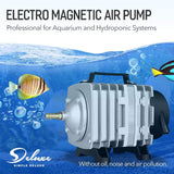 Simple Deluxe Air Pump 55W 1427GPH (90L/min) with Adjustable Air Flow Outlets for Aquariums, Ponds, Hydroponics Systems