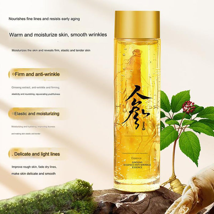 Ginseng Extract Liquid, Ginseng Extract Anti-Wrinkle Original Serum Oil, Korean Red Ginseng Essence for Anti Aging, Moisturizer, Fighting Collagen Loss, Reduces Wrinkles, Improves Sagging (1 bottle)