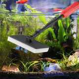 UPETTOOLS Aquarium Cleaning Tool 6 in 1 Algae Scraper Scrubber Pad Adjustable Long Handle Fish Tank Brush Cleaner Set