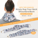 UNCN Long Heating pad for Neck and Shoulders Back 31 * 5.9" microwavable Large Moist Heat Pack Warm hot Compress Neck wrap Weighted Bag Massage Reusable Herbal Nature Calming Portable