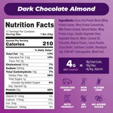 Atlas Protein Bar, 20g Protein, 1g Sugar, Clean Ingredients, Gluten Free (Dark Chocolate Almond, 12 Count (Pack of 1))