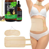 PEDSCBG Castor Oil Pack for Liver Detox, Regulating Stools, Less Stress. Reusable Organic Castor Oil Pack for Stomach Kit, Thyroid. (Certified Organic Castor Oil Included) (Nude)