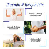 We Like Vitamins Diosmin Hesperidin 1000mg – 180 Capsules – 90 Day Supply - Diosmin and Hesperidin Supplement – Helps to Support Healthy Circulation, Veins, Capillaries, and Lymphatic Drainage