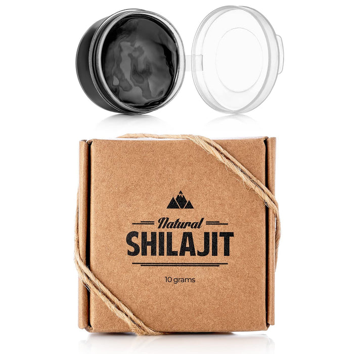 NATURAL SHILAJIT Resin - 10 Gram - Shilajit for Men with Fulvic Acid & Trace Minerals, Plant Based Nutrients for Energy, Immune Support & Vitality - Pure & Organic Gold Grade Shilajit Resin A+