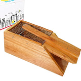 Kris Kounty Humane Mousetrap - Mice Go - Wood Made Rodent Cage - Pinjra Trap for Live Rat, Mouse, Vole, Mice, Hamster Catch & Release - Best Humane Trap for Indoor Home & Outdoor Use