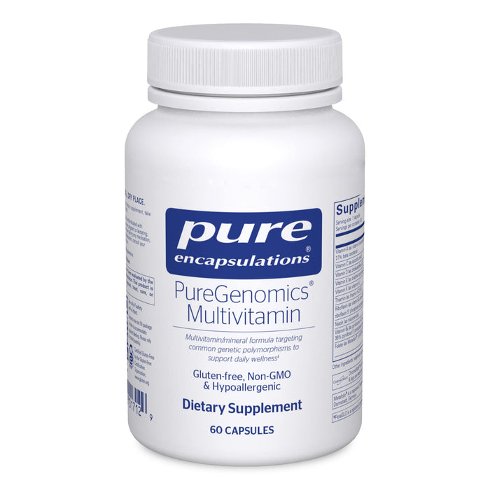 Pure Encapsulations PureGenomics Multivitamin - Supplement to Support Nutrient Requirements of Common Genetic Variations - with Vitamin A,B,C,D,E, K & Minerals - 60 Capsules