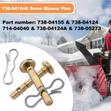 Qloby 30 Pack Upgraded Shear Pins and Cotter Pins for Snowblower, 738-04124A and 714-04040 Replacement Shear Pin Kits Compatible with MTD Craftsman Cub Cad Troy Bilt SnowBlowers