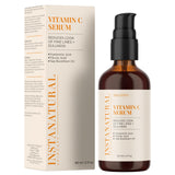 InstaNatural Vitamin C Face Serum, Brightens, Hydrates and Reduces Signs of Aging, with Vitamin C, Hyaluronic and Ferulic Acid, 2 FL Oz