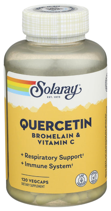 Solaray QBC Plex – Quercetin, Bromelain, and Vitamin C – Vegan – 120 VegCaps