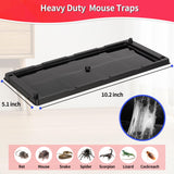 LULUCATCH Sticky Mouse Trap, 36 Pack Large Glue Traps, Pre-Baited Heavy Duty Non-Toxic Bulk Glue Boards Mouse Traps Indoor for Mice, Snakes, Rat, Insects, Cockroaches & Spiders, Pet Safe Easy to Use