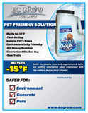 EC Grow Winter Paw Pet Friendly Ice Melt (8 lbs) | Melts to -15 degrees F | Non-toxic and environmentally friendly ice melt