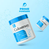 Prime Powders Colostrum 𝗢𝗩𝗘𝗥 𝟰𝟬% 𝗜𝗴𝗚, Grass Fed, Gut Health, Bloating Immunity Skin & Hair, Muscle Recovery, Ultra Bioavailability (Unflavored | 120 Servings)