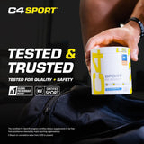 Cellucor C4 Sport Pre Workout Powder Blue Raspberry - Pre Workout Energy with Creatine + 135mg Caffeine and Beta-Alanine Performance Blend - NSF Certified for Sport 30 Servings