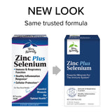 Terry Naturally Zinc Plus Selenium - 60 Capsules - Immune Support, Respiratory Function, Cellular Protection - Non-GMO, Vegan - 60 Servings