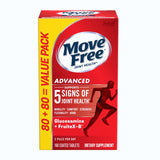 Move Free Advanced Glucosamine Chondroitin + Calcium Fructoborate Joint Support Supplement, Supports Mobility Comfort Strength Flexibility & Bone - 160 Tablets (80 servings)*