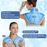 REVIX Ice Pack for Neck and Shoulders Upper Back Pain Relief, Large Neck Ice Pack Wrap with Soft Plush Lining, Reusable Gel Cold Compress for Rotator Cuff Injuries, Swelling