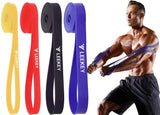 LEEKEY Resistance Band Set, Pull Up Assist Bands - Stretch Resistance Band Exercise Bands - Mobility Band Powerlifting Bands for Resistance Training, Physical Therapy,Home Workouts (Colorful)