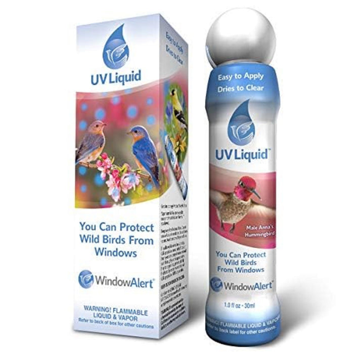 WINDOWALERT UV Liquid Marker | Anti-Collision Bird Deterrent to Prevent Bird Strikes on Windows and Glass Doors | Protect Wild Birds Around Homes and Buildings