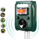 FAYINWBO Solar Ultrasonic Animal Repeller, Cat Repellent, Motion Detection, Siren and Flash Repel. Dog, Squirrel, Deer, Raccoon, Skunk, Rabbit, Fox, etc