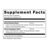 Ancient Nutrition Adrenal Support with Ashwagandha Supplement, Helps Reduce Stress & Fatigue, Paleo and Keto Friendly, Gluten Free, 1300mg, 60 Capsules