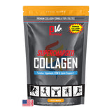 PhysiVantage Supercharged Collagen Powder with Vitamin C + BCAAs Advanced Formula for Tendon, Ligament, Joint Health + Skin Quality - Best Hydrolyzed Collagen Peptides, 16oz Bag (Peach Mango)