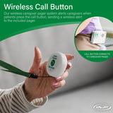 Smart Caregiver Two Call Buttons & Wireless Caregiver Pager for Fall Prevention and Elderly Assistance | Caregiver Call Button with Wearable Lanyard | Nurse Call Alert System with Up to 300' Range