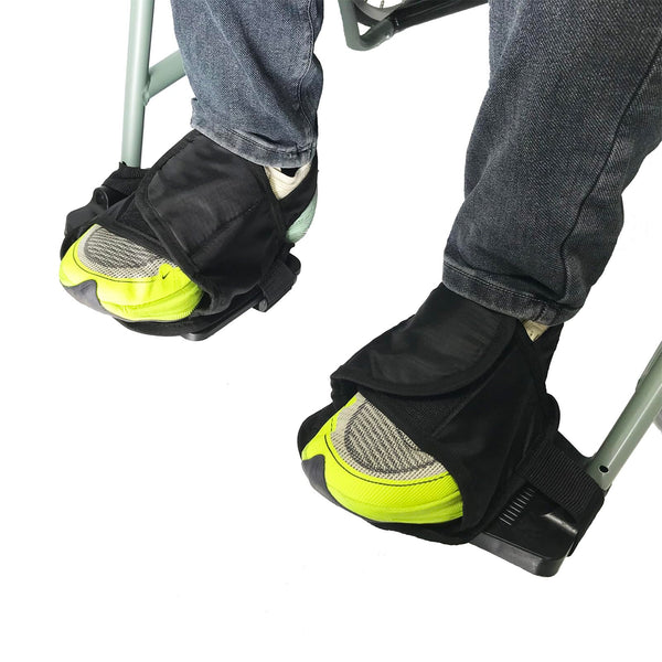 Wheelchair Shoe Holder Straps Safety Restraint Shoes Keep Feet from Sl
