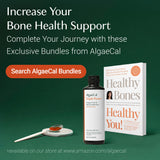 ALGAECAL - Plant Based Calcium Supplement with Vitamin D3 (1000 IU) for Bone Strength, Contains 13 Minerals Supporting Bone Health, Organic Calcium (750 mg) for Women & Men, 90 Veggie Caps