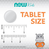 NOW Supplements, Kid Cal with Calcium Citrate, Magnesium and Vitamin D, Tart Orange, 100 Chewables, packaging may vary