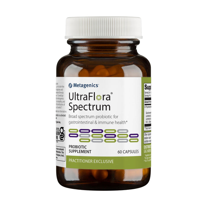 Metagenics UltraFlora Spectrum - Digestive & Immune Health Supplement* - Daily Probiotic - Non-GMO & Gluten-Free - 60 Capsules
