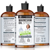 Pure Magnesium Oil, Best Value - Large 16oz Re-Fill Size (12 Month Supply), Organic Zechstein Brine - Feel Better Faster