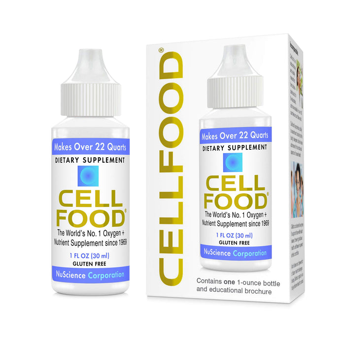 Cellfood Liquid Concentrate, 1 fl oz - Oxygen + Nutrient Supplement - Supports Immune System, Energy, Endurance, Hydration & Overall Health - Gluten Free, Non-GMO, Cert. Kosher - Makes Over 22 Quarts