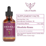 Rhodiola Rosea Tincture - Rhodiola - Rhodiola Extract - For Energy, Stamina, Brain Support, Stress Relief, Mood Support & More - Energy Supplements - Rhodiola Tincture - Rhodiola Supplement (1 Pack)