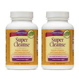 Nature's Secret Super Cleanse Extra Strength Toxin Detox & Gentle Elimination Body Cleanse, Digestive & Colon Health Support - Stimulating Blend of 14 Herbs with Probiotics - 100 Tablets (Pack of 2)