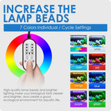 Gamalta Aquarium Light, 36W 24/7 Lighting Cycle, Sunrise/Daylight/Moonlight Mode and Custom Mode with Expandable Bracket, Adjustable Timer and 7 Color Brightness for 36~42IN