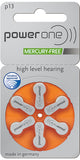 Power One Size 13 Hearing Aid Batteries (180)