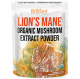 Ellie's Best Lions Mane Mushroom Extract Powder Supplement Organic 114 Servings - Double Extracted for Highest Potency - Dissolves in Coffee, Tea, Juice etc.4oz