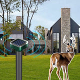 suphanlin 4 Packs Solar Deer Repellent, Deer Repellent Devices, Deer Deterrent for Trees, Ultrasonic Deer Repellent Outdoor for Plants, Deer Repellant for Outdoor, Deer Repellent for Yard Powerful