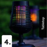 PIC Solar Insect Killer Torch (DFST), Bug Zapper and Accent Light, Solar Bug Zapper - Kills Bugs on Contact