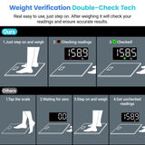 Etekcity Scale for Body Weight, Digital Bathroom Scales for People, Most Accurate to 0.05lb, Bright LED Display & Large Clear Numbers, Upgraded Quality for the Elderly Safe Home Use, 400 lbs