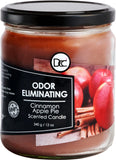 Cinnamon Apple Pie Odor Eliminating Highly Fragranced Candle - Eliminates 95% of Pet, Smoke, Food, and Other Smells Quickly - Up to 80 Hour Burn time - 12 Ounce Premium Soy Blend