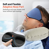 LitBear Sleep Masks, Light Blocking Eye Mask Sleeping for Women Men Side Sleeper, Soft 3D Comfortable Sleeping Mask with Adjustable Elastic Strap for Travel