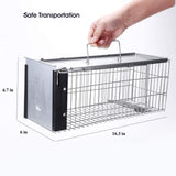 Faicuk Heavy Duty Squirrel Trap Chipmunk Trap Rat Trap and Other Similar-Size Rodents - 16.3” x 6” x 6.7”