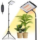 LBW Grow Lights for Indoor Plants, 144 LEDs Full Spectrum Standing Plant Grow Light with 4/8/12H Timer, 6 Dimmable Levels,68" Adjustable Tripod, Floor Grow Lamp for Tall Large Indoor Plants Growing