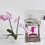 Orchid Potting Mix Orchid Bark, Mix Pine Bark and Perlite, Good Drainage and Water Retention (4 Quart)