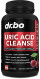 Uric Acid Cleanse Support Supplement - Kidney Herbal Supplements Pills with Chanca Piedra, Celery & Tart Cherry Extract Formula - Joint Support, Uric Acid Flush & Kidney Cleanse Detox Purge Capsules