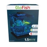 GloFish Betta Aquarium Kit 1.5 Gallons, Easy Setup and Maintenance, Perfect Starter Tank,Black/Clear