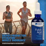 Trace Minerals | Liquid Ionic Fulvic Acid | 250 mg | Normal Gut and Digestion Function | Powered by Concentrace Ionic Trace Minerals | 60 Servings, 2 fl oz