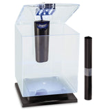 GloFish Betta Aquarium Kit 1.5 Gallons, Easy Setup and Maintenance, Perfect Starter Tank,Black/Clear